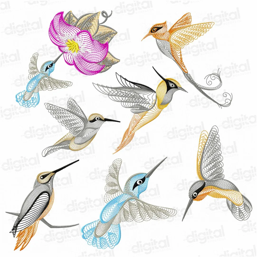 Pacote de Matrizes Beija Flor Rippled