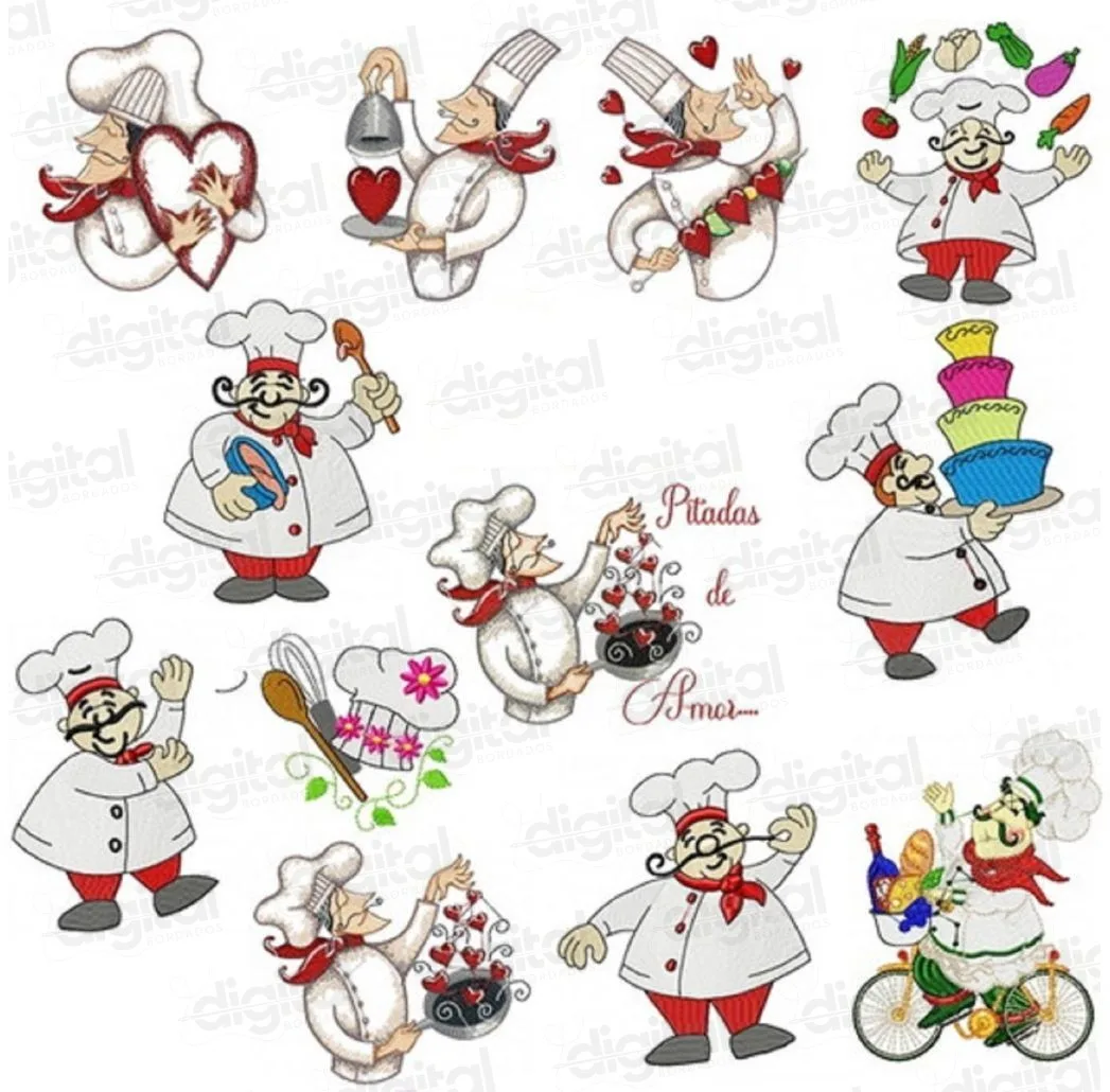 Pacote de Matrizes Chef de Cozinha
