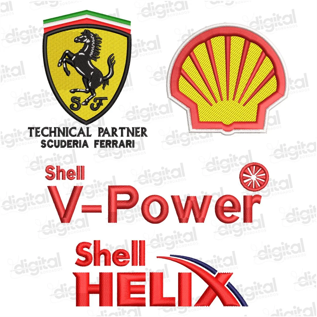 Pacote Matrizes de Bordado Posto Shell