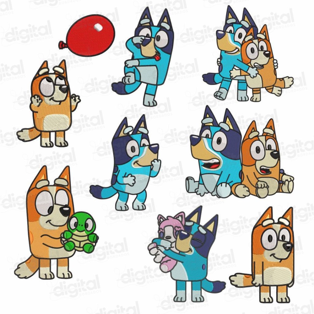 matriz bordado bluey bingo
