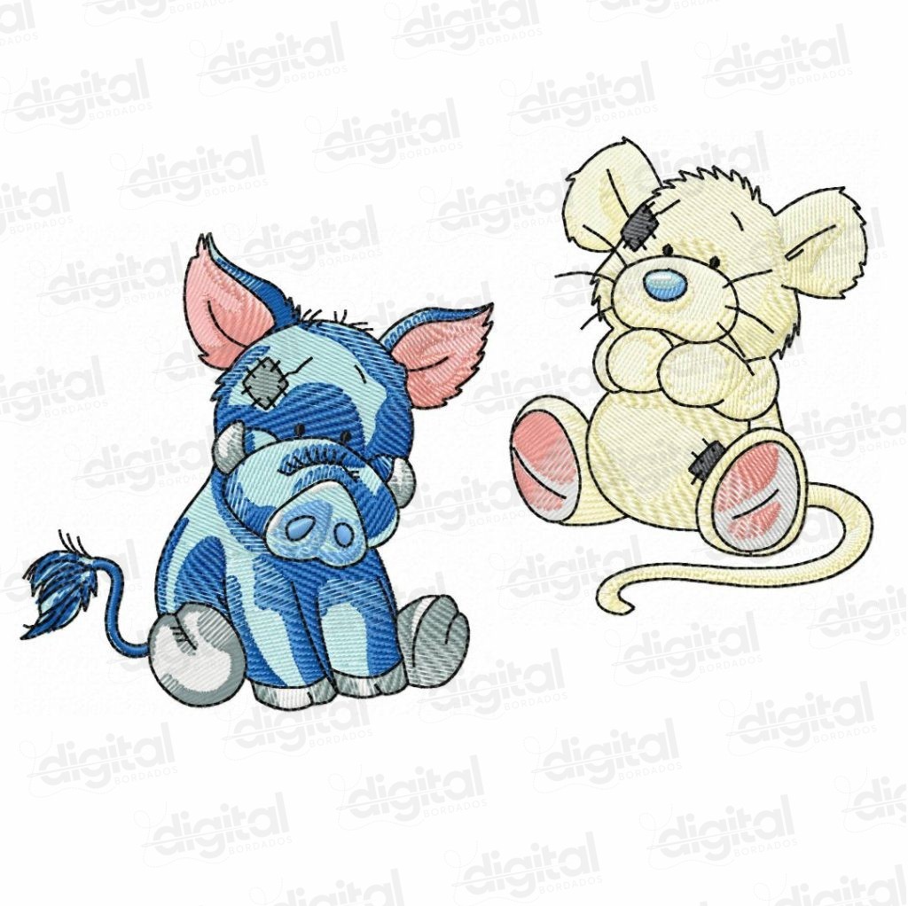 matriz bordado animais de pelúcia ursinho