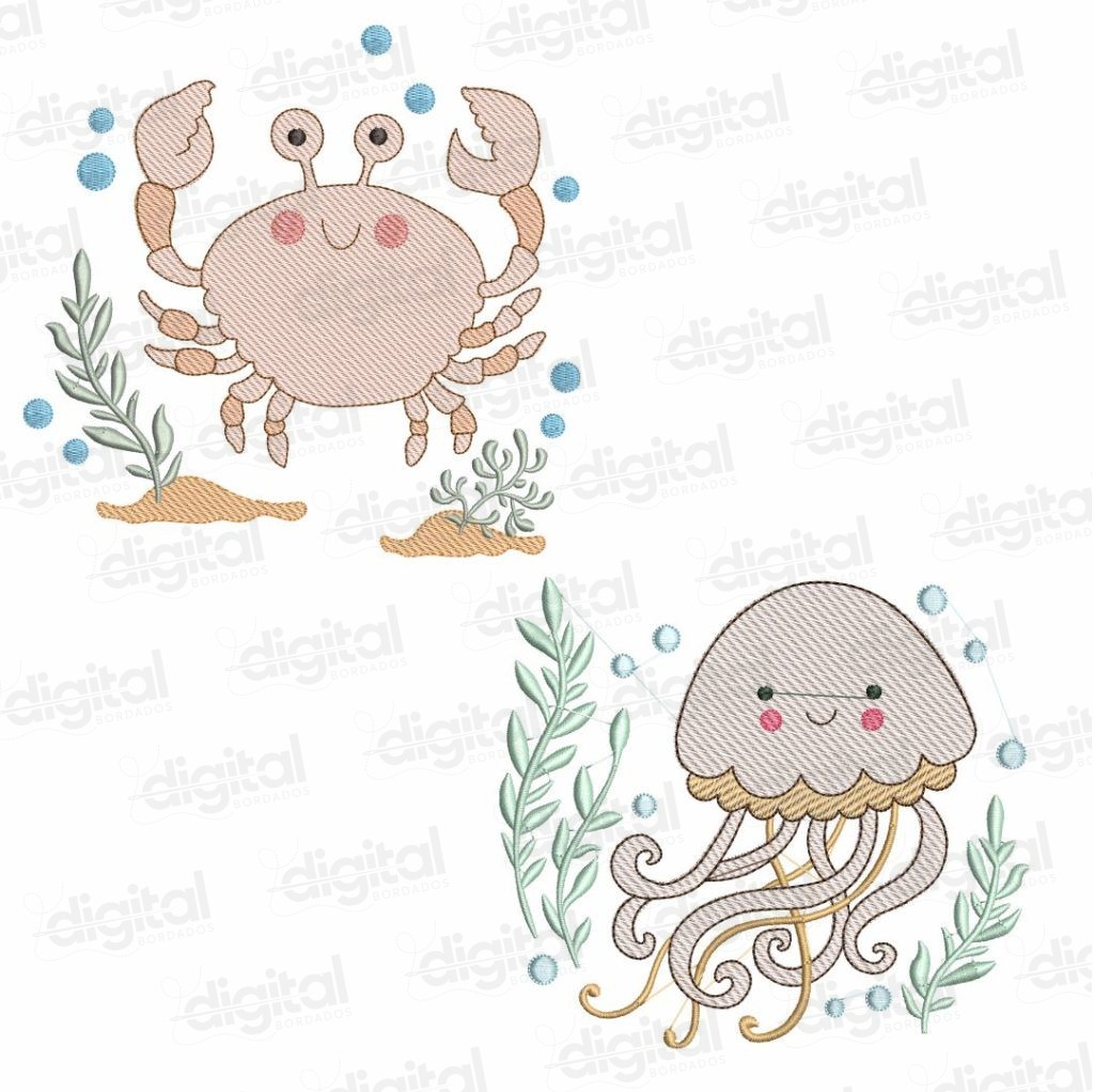 matriz borado animais marinho infantil