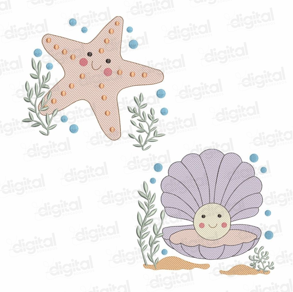 matriz borado animais marinho infantil