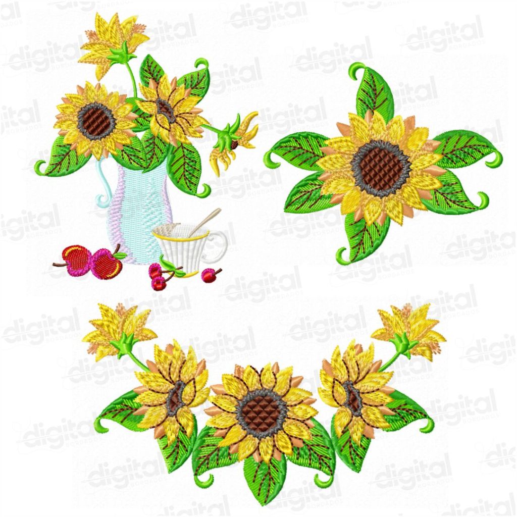 Matriz de bordado girassol download Desenho de girassol para bordado computadorizado Matriz de girassol PES DST JEF Matriz bordado máquina girassol grátis ou paga Matriz de flores para bordar – girassol Arquivo de bordado girassol para máquina industrial ou doméstica Matriz de bordado floral girassol decorativo Matriz de girassol ponto cheio e aplique Bordado de girassol para camisetas, panos de prato e toalhas Girassol bordado computadorizado pronto para usar