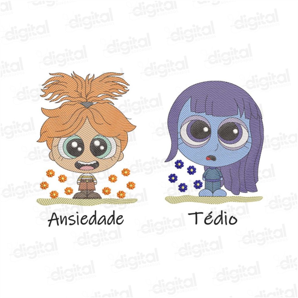 Matriz de Bordado Divertidamente – Emoções Bordadas com Criatividade e Cores Dê vida às suas peças com a matriz de bordado inspirada no desenho Divertidamente (Inside Out), da Disney Pixar! Ideal para personalizar camisetas, mochilas, toalhas, estojos, roupas infantis e lembrancinhas com os personagens mais emocionantes do cinema.